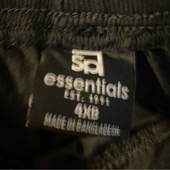 Men's SP Essentials Cargo Shorts Size 4XB Black - Picture 6 of 8